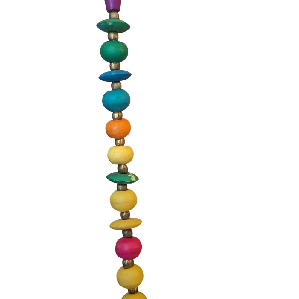 Multi-Color Round & Oblong Beaded 34" Necklace - Picture 4 of 6